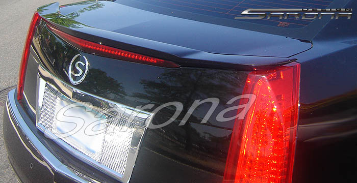 Custom Cadillac CTS Trunk Wing  Sedan (2008 - 2013) - $299.00 (Manufacturer Sarona, Part #CD-011-TW)